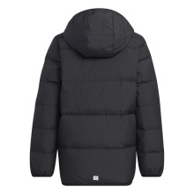 adidas Winter-Isolationsjacke Frosty (gefüttert, mit Kapuze) schwarz Kinder